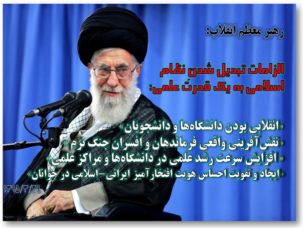 الزامات تبدیل‌شدنِ نظام اسلامی به یک قدرت علمی