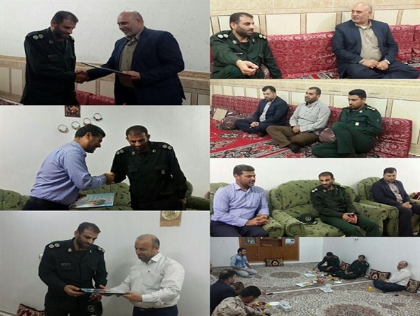 دیدار صمیمی فرمانده ناحیه مقاومت بسیج دشت آزادگان با مسئولین شهرستان