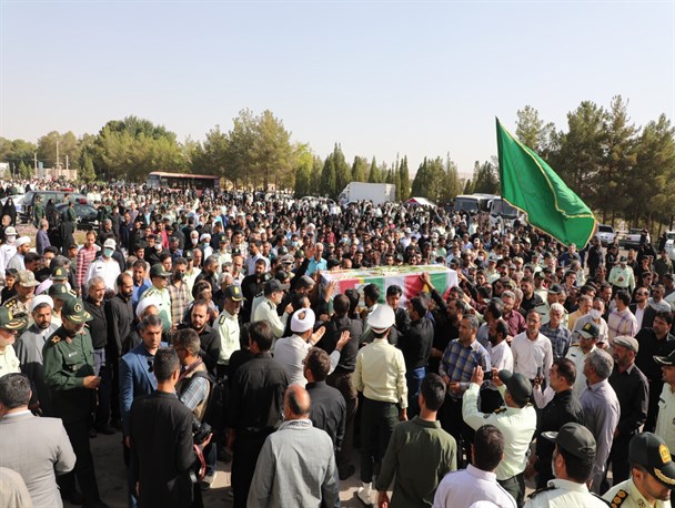 تشیع جنازه شهید مدافع امنیت جواد زارعی