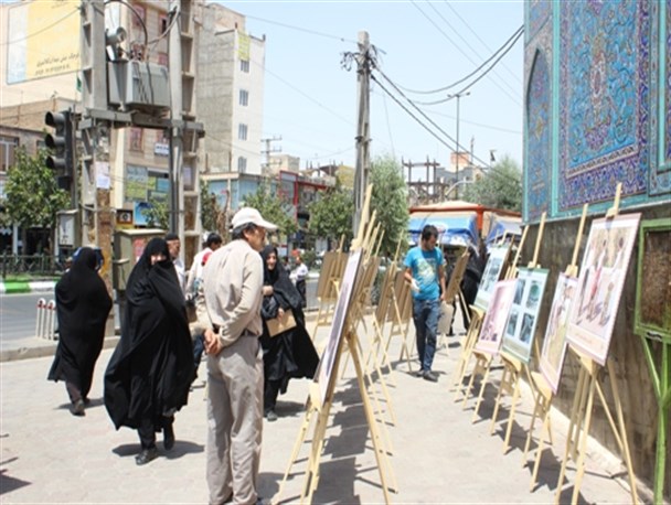 نمایشگاه عکس دستاوردهای بسیج سازندگی در شهرستان قرچک برگزار شد+ تصاویر