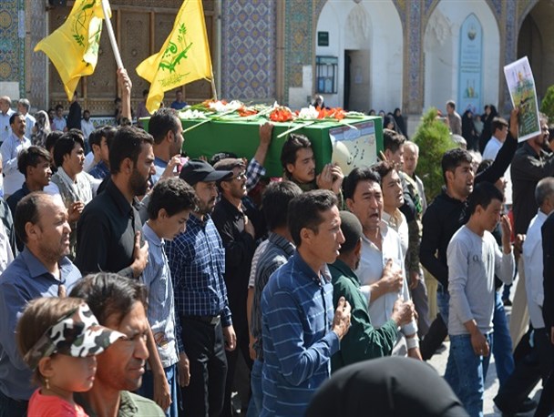 پیکر پاک ۳شهید مدافع حرم در شهرری تشییع شد+تصاویر