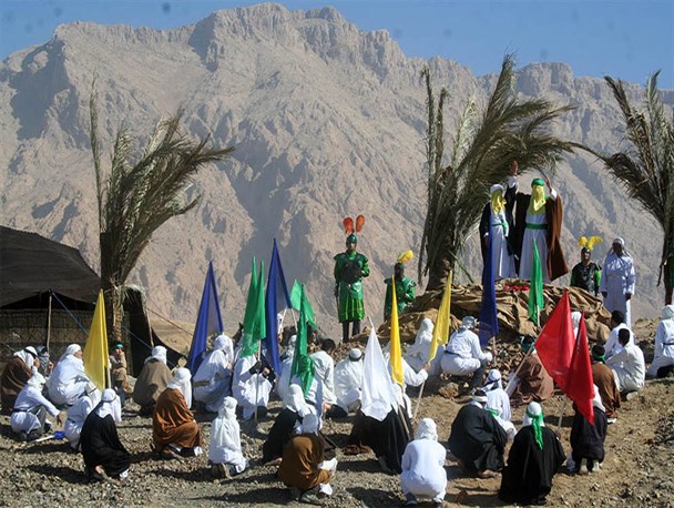 مراسم بازسازی واقعه غدیرخم در هرسین برگزار شد+ تصاویر
