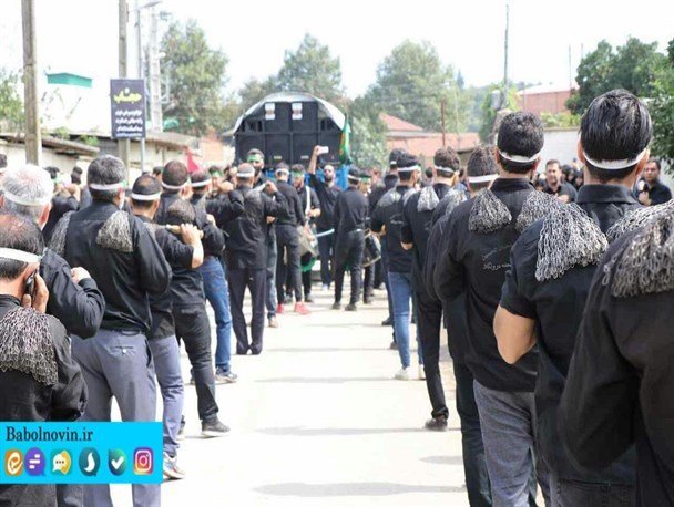 رخت سیاه عاشورای حسینی بر تن بابل