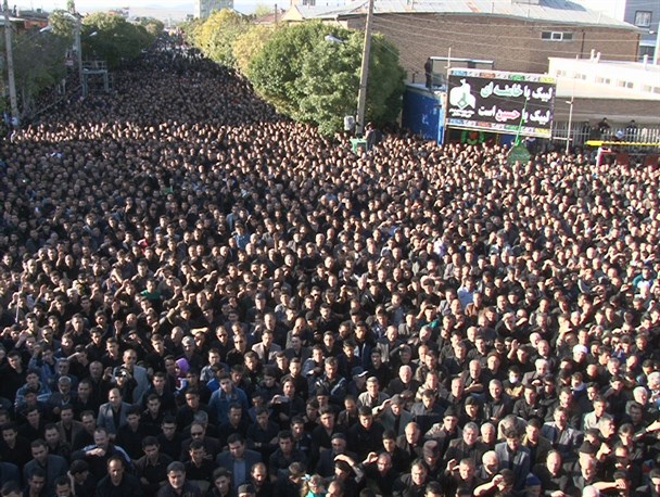 شور عزاداران حسینی در تجمع بزرگ‌ خلخالی‌ها +تصاویر