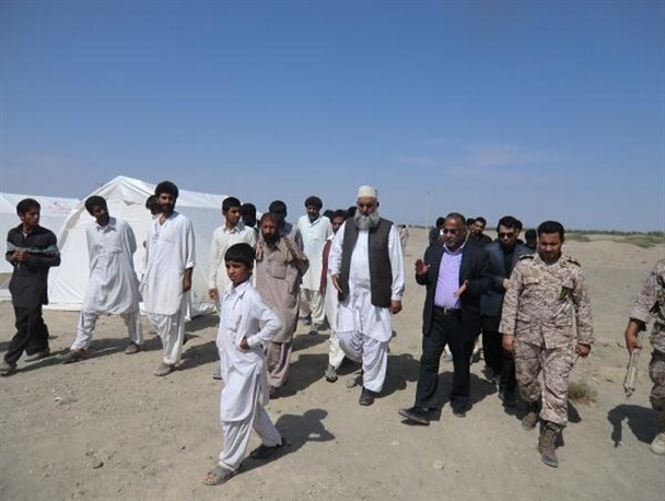 گزارش تصویری / بازدید فرماندار و فرمانده سپاه شهرستان میرجاوه از مناطق سیل زده