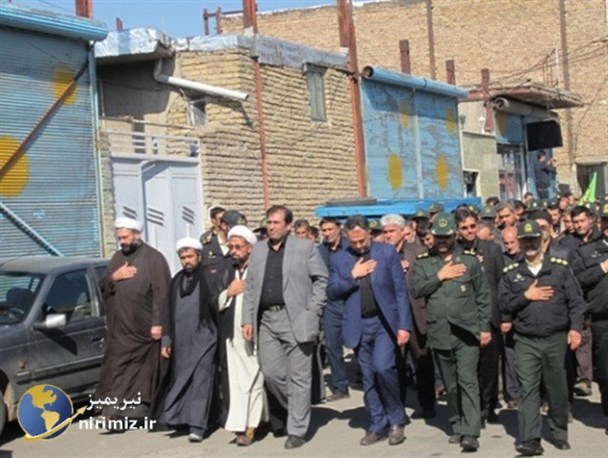 عزاداری خیابانی مردم نیر در سوگ شهادت سالار شهیدان+تصاویر