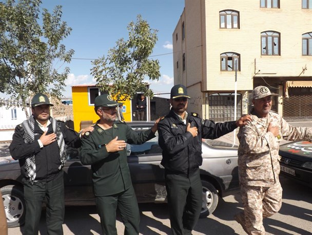 عزاداری خیابانی نیروهای مسلح شهرستان ورزقان