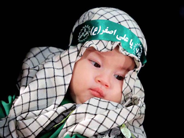 مراسم شیرخوارگان حسینی در شهرستان عاشوراییان برگزارشد