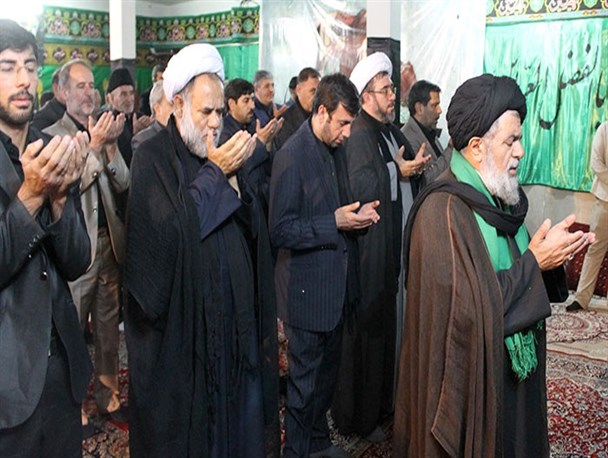 مراسم عزاداری سیدالشهدا(ع) در فرمانداری بهارستان + تصاویر