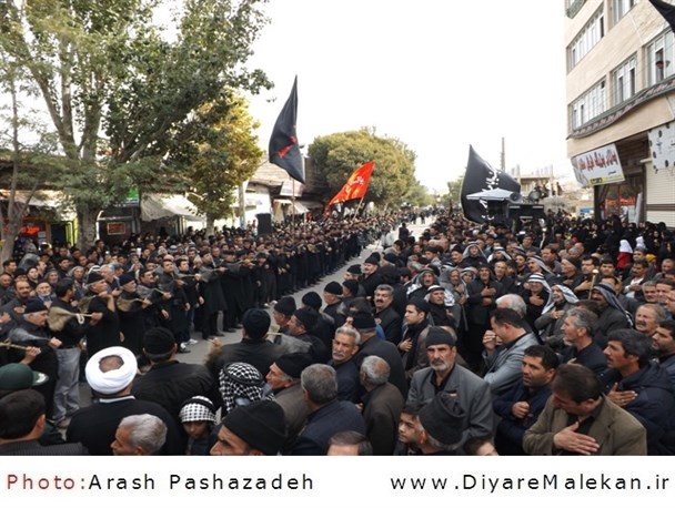 گزارش تصویری از اجتماع پرشور عزاداران حسینی شهرستان ملکان