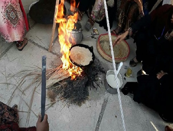 تجسم سازی شیوه زندگی گذشتگان در سیاه چادر/ ارائه طبخ غذاهای سنتی به دانش آموزان گشتی+ تصاویر