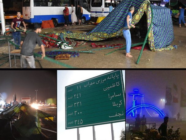 یک نفر‌فوتی طوفان شب گذشته ایلام زائر نبود/ زوار در اماکن‌عمومی ۵ ورودی ایلام اسکان یافتند