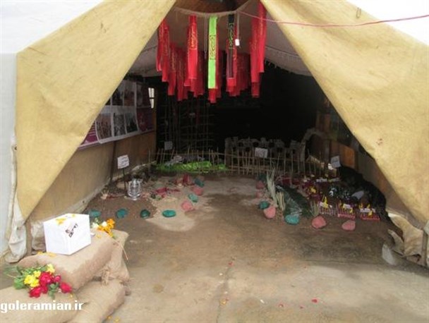 برپایی خیمه "بسیجیان عاشورایی" در دانشگاه پیام نور شهرستان رامیان+تصاویر