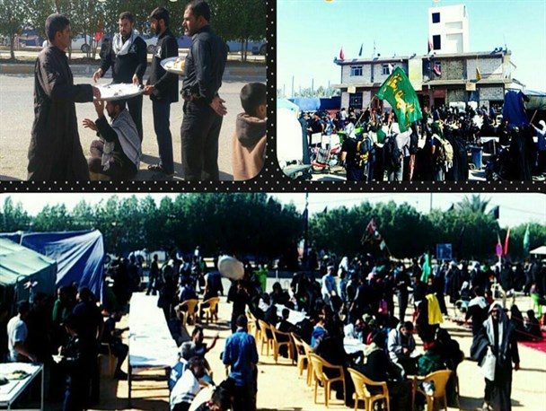 گزارش تصویری موکب فاطمیون مظفری کوار در شهر کربلا