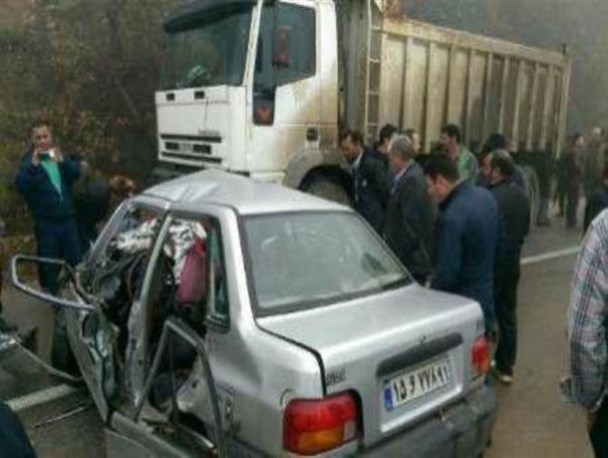 سه کشته و یک مصدوم در اثر حادثه رانندگی در خلخال+تصاویر
