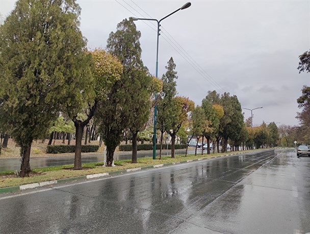 روز بارانی در اراک