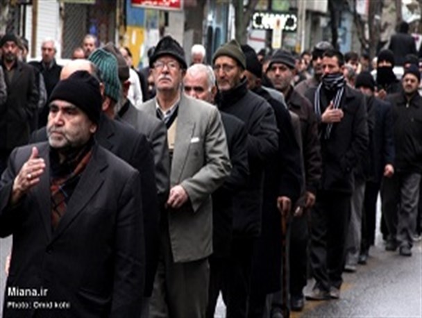 مراسم عزاداری خیابانی 28 صفر در شهر میانه برگزار شد