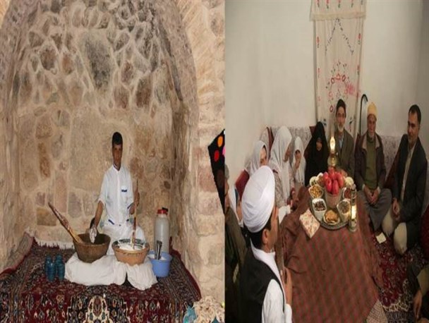 شب چله و کف زنی درقاین، آیینی شاد و سپید در طولانی ترین شب سال