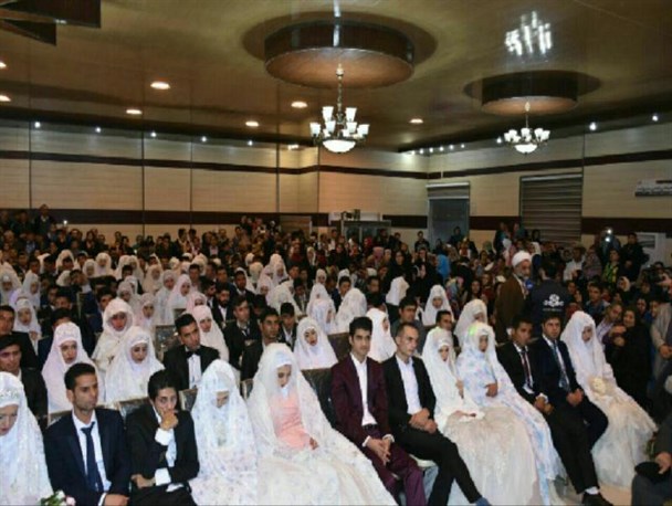 جشن ازدواج آسان 114 زوج جوان گلستانی در شهرستان رامیان+ تصاویر