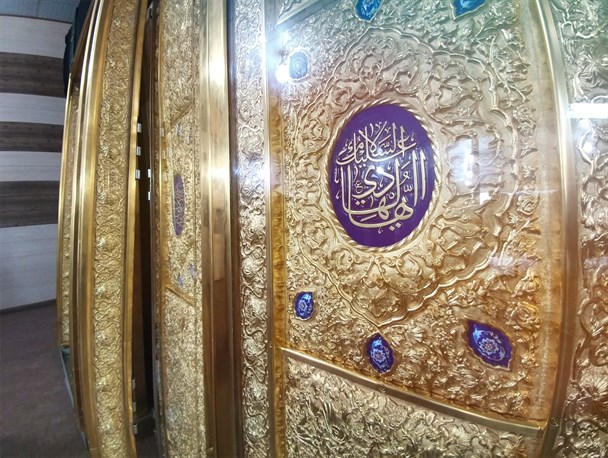 رونمایی از درب حرمین عسکریین(ع)+تصاویر