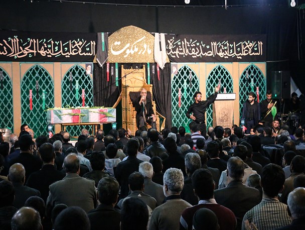 مراسم عزاداری شهادت حضرت زهرا(س) در مبارکه برگزار شد/ تصاویر
