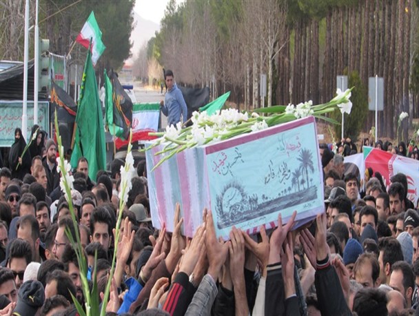 پیکر مطهر شهید گمنام در صنایع دفاعی شهید شاهمرادی تشییع و تدفین شد/ تصاویر