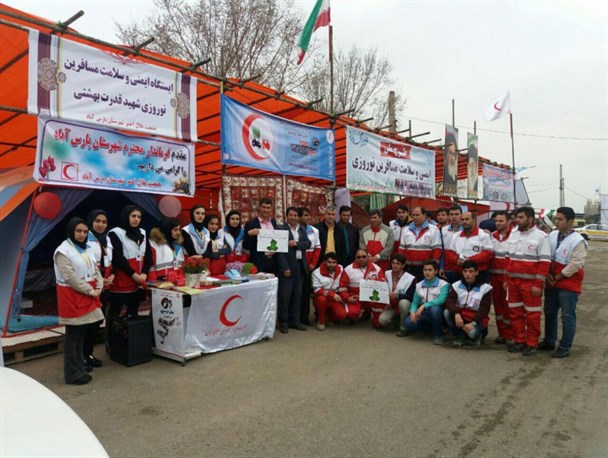 ایستگاه سلامت مسافران نوروزی در پارس آباد افتتاح شد + تصاویر