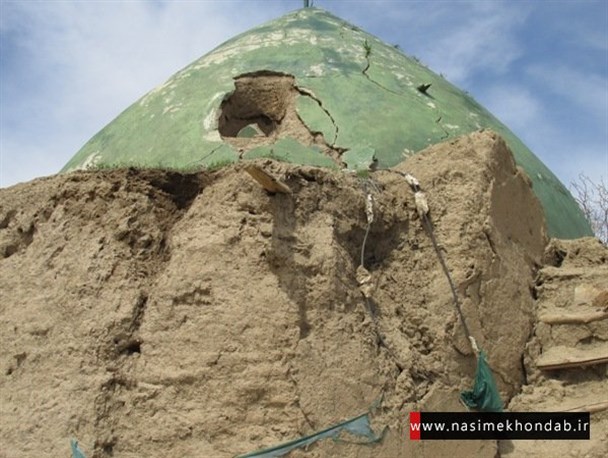 تخریب آستان امام زاده شاهور دهچال  به علت قدمت و عدم رسیدگی به موقع