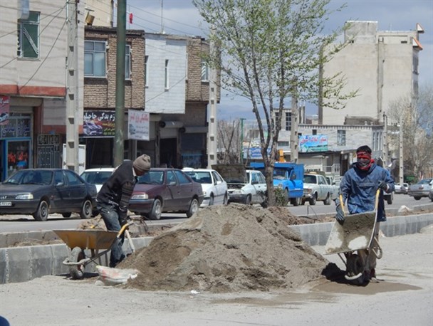 تعویض جداول خیابان کمربندی قیدار+تصویر