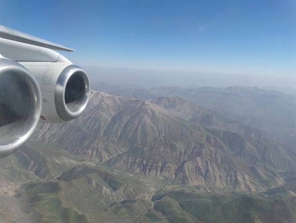 تصاویر طبیعت لرستان در خط هوایی خرم آباد- تهران