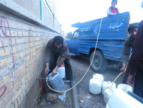 وضعیت بحرانی نبود آب در روستای مرزی "نهور" خواف