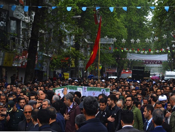 تشییع پیکر جانباز «سیدحسین آملی» در ساری