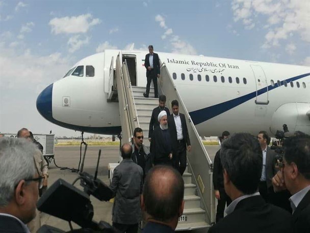 رئیس جمهور وارد خوزستان شد