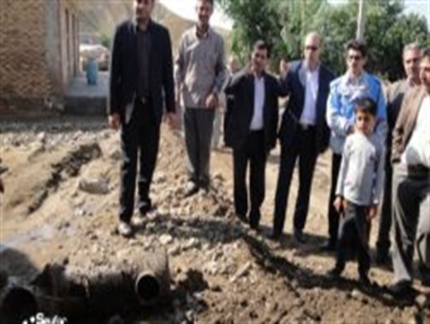 روستاهای سیل زده بخش انگوت