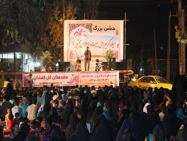 جشن میلاد کریم اهل بیت در محله کشاورزی جیرفت برگزار شد+تصاویر