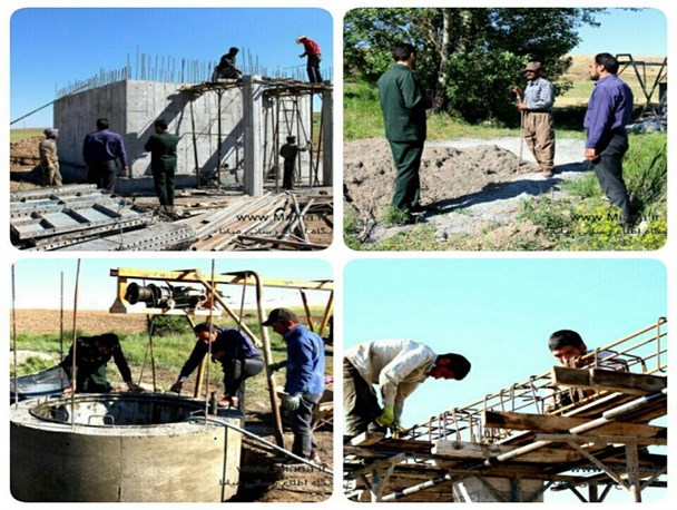 نهضت محرومیت‌زدایی توسط سپاه در بخش کاغذکنان میانه/سبزپوشانی که همواره در کنار مردم اند+تصاویر