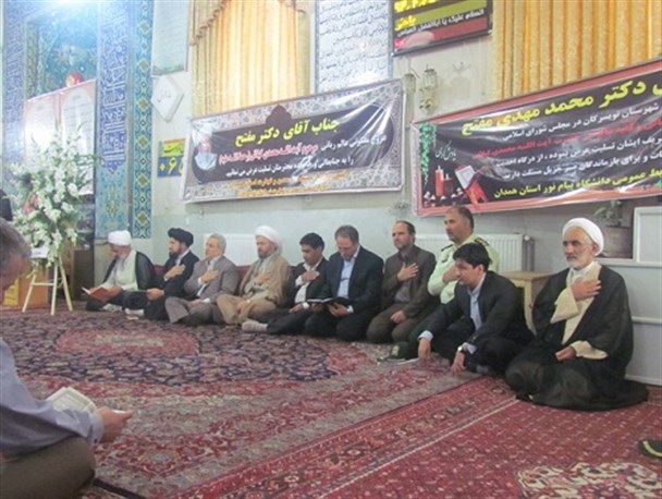 مراسم ارتحال آیت الله محمدی گیلانی در تویسرکان