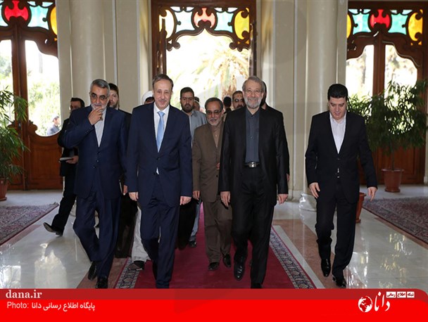 گزارش تصویری دیدار دکتر علی لاریجانی با رئیس مجلس ملی سوریه