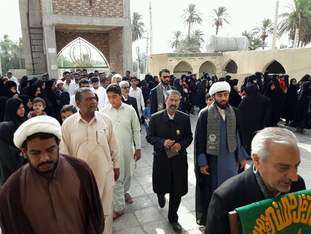 استقبال باشکوه مردم و مسئولان بزمان از خادمان امام رضا(ع)‏+تصاویر