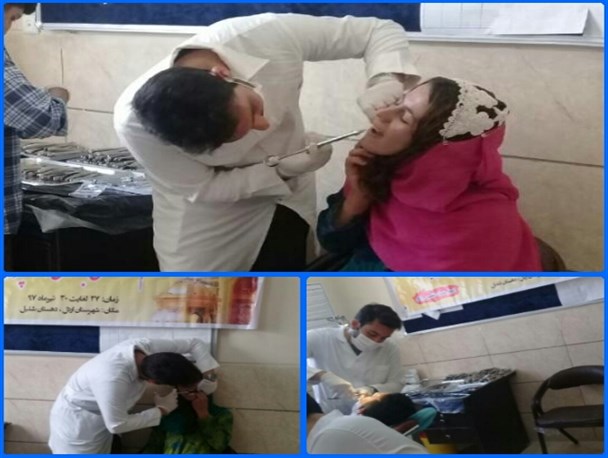 ارائه خدمات رایگان دندانپزشکی به مناسبت دهه کرامت در مناطق محروم اردل