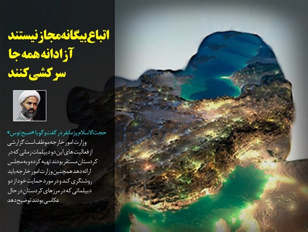 اتباع بیگانه مجاز نیستند آزادانه همه جا سرکشی کنند
