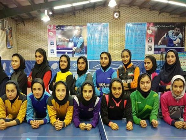 آغاز اردوی تیم ملی پینگ پنگ دختران ایران در کرمانشاه