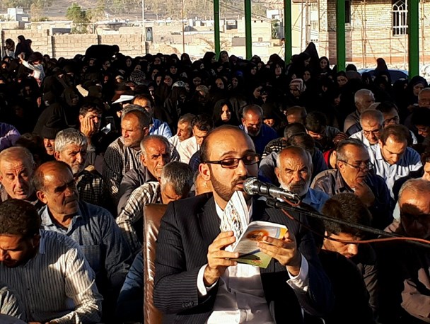 برگزاری مراسم پر فیض دعای عرفه در جوار شهدای شهرستان لنده +تصاویر
