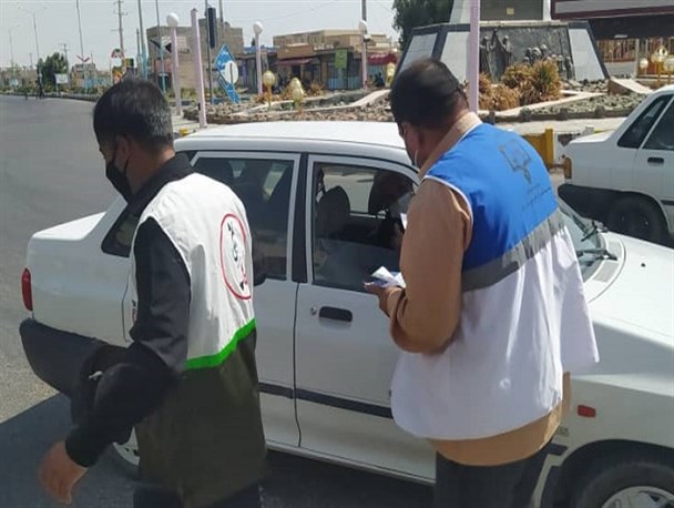 توزیع بسته های بهداشتی و پمفلت آموزشی پیشگیری از کرونا در "هامون"‏