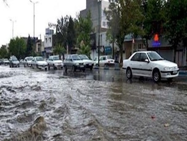 بارندگی، سیل و آبگرفتگی معابر در گچساران