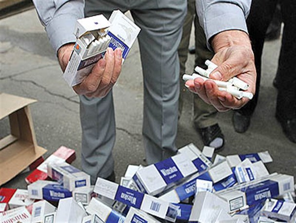 کشف بیش از 2500 نخ سیگار قاچاق در خنداب