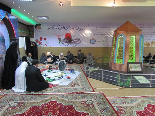  مراسم عقد زوج آملی در جوار حرم پنج شهید گمنام +تصاویر